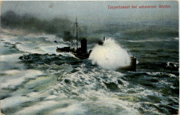 Torpedoboot Bei Schwerem Wetter - Guerre