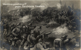 Maschinengewehrangriff Gegen Französische Kavallerie - War 1914-18