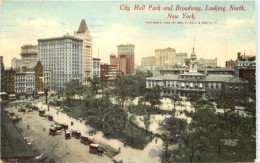 New York - City Hall Park And Broadway - Altri & Non Classificati