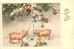 Neujahr - Schweine - Año Nuevo
