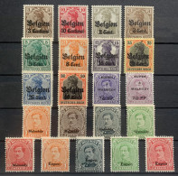 België, 1914-20, Samenstelling OC Zegels, Postfris **, OBP 18.35€ - Sammlungen