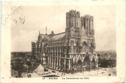 Reims - La Cathedrale En 1914 - Reims