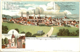 Zittau Vor Der Belagerung 1757 - Litho - Zittau