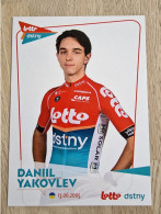 Card Daniil Yakovlev - Team Lotto-Dstny Development - 2024 - Cycling - Cyclisme - Ciclismo - Wielrennen - Radsport