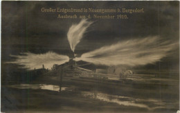 Grosser Erdgasbrand In Neuengamme Bei Bergedorf 1910 - Bergedorf