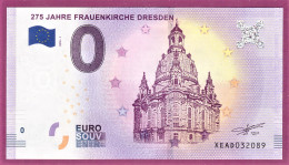 0-Euro XEAD 2018-1  275 JAHRE FRAUENKIRCHE DRESDEN - Pruebas Privadas