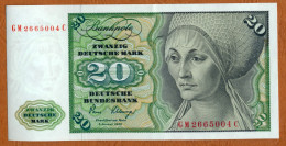 1980 // ALLEMAGNE // DEUTSCHE BUNDESBANK // ZWANZIG DEUTSCHEMARK // XF-SUP - 20 DM