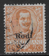 Italia Italy 1916 Colonie Egeo Rodi Floreale C20 Sa N.9 US - Aegean (Rodi)