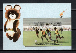 Cape Verde 1980 Football Soccer, Olympic Games Moscow S/s MNH - Ungebraucht