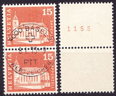 Schweiz Suisse 1968: Appenzell ROLLE MIT NUMMER 1170 Zu 414RM.01 Mi 880R Mit ⊙ BASEL 8.1.73 (Zumstein CHF 2.00) - Coil Stamps