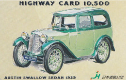 Japan Prepaid Highway Card 10500 -  Car Oldtimer Austin 1929 - Japon