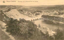 73335823 Namur Wallonie Fliegeraufnahme Meuse Et Pont De Jambes Namur Wallonie - Namur