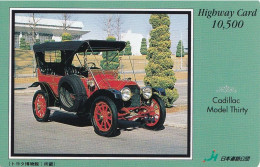 Japan Prepaid Highway Card 10500 -  Car Oldtimer Cadillac Thirty - Japón