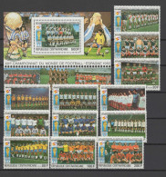 Central Africa 1981 Football Soccer World Cup Set Of 12 + S/s MNH - 1982 – Spain