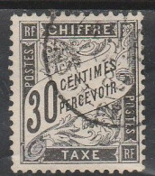 France Taxe N° 18 Noir 30 C - 1859-1959 Gebraucht