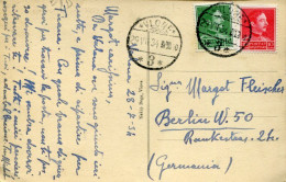 X386 Albania, Card Circuled 1934 From Vlore To Berlin  (see 2 Scan) - Albanie
