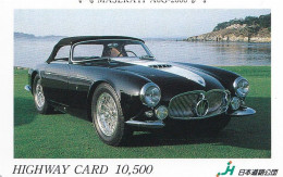 Japan Prepaid Highway Card 10500 -  Car Oldtimer Maserati - Japan
