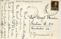 X387 Albania, Card Circuled 1934 From Berat To Berlin  (see 2 Scan) - Albanie