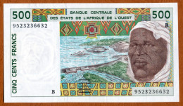 1996 // ETATS DE L'AFRIQUE DE L'OUEST // BANQUE CENTRALE // Cinq Cents Francs // SUP-XF - West African States