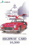 Japan Prepaid Highway Card 10500 -  Car Oldtimer Mercedes Benz 300SL - Japon