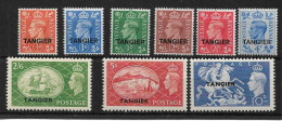 MOROCCO AGENCIES (TANGIER) 1950 - 1951 SET SG 280/288 LIGHTLY MOUNTED MINT Cat £70 - Uffici In Marocco / Tangeri (…-1958)