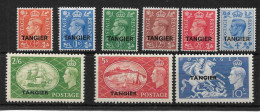 MOROCCO AGENCIES (TANGIER) 1950 - 1951 SET SG 280/288 LIGHTLY MOUNTED MINT Cat £70 - Postämter In Marokko/Tanger (...-1958)