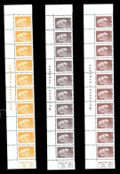 PhilAposte - YV 5248A / 5249A / 5250A N** MNH Luxe En Bande De 10 Haut De Feuille Avec Texte - Unused Stamps