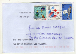 Enveloppe FRANCE Oblitération LA POSTE 41974A-01 06/03/2024 - Mechanical Postmarks (Other)
