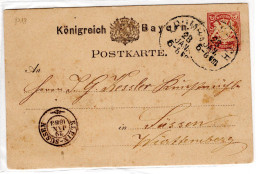 Entier De Bayern - Enteros Postales