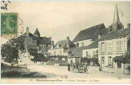 41 MENNETOU-SUR-CHER. La Poste Route Nationale 1910 - Andere & Zonder Classificatie