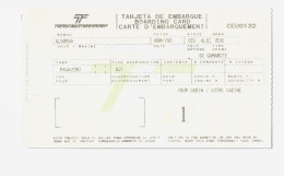Ceuta-Algeciras HSC Alborán Ferry Boat Ticket Boarding Card 05.05.2005 Trasmediterranea, From Spain To North Africa - Europe