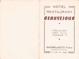 Hôtel Restaurant BEAUSEJOUR .  LERY . LAUWELAERTS Franz - Hotelsleutels (kaarten)