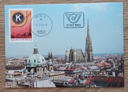 Autriche - CM 1983 - YT N°1573 - Congrès Mondial Et D'Europe De Kiwanis Inyernational à Vienne - Maximum Cards