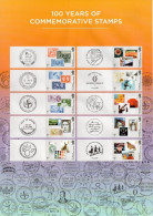 GB 2024 100 Years Of Commemorative Stamps - Smilers/Collector Sht GS-163/LS-161 - Smilers Sheets