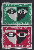 Italy 1967  Festspiele Der Zwei Welten In Spoleto (o) Mi.1235-1236 - 1961-70: Oblitérés