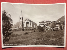 Cartolina - Brusson ( Valle D'Aosta ) - Chiesa Parrocchiale - 1940 Ca. - Sonstige & Ohne Zuordnung