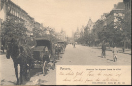 ANTWERPEN. AVENUE DE KEYSER ( VERS LA VILLE ) PAARDEN TAXI. - Antwerpen