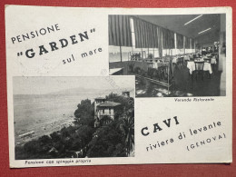 Cartolina - Cavi - Riviera Di Levante ( Genova ) - Pensione Garden Sul Mare 1961 - Genova (Genoa)