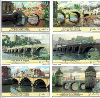 (bouillon) LIEBIG S 1435 « Vieux Ponts De Belgique  » - Série Complète De 6 Chromos - Liebig