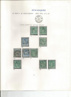 France - Sage - Etude Des Cachets "Périodiques" Des Bureaux De Paris - 27 Timbres - 1876-1898 Sage (Tipo II)