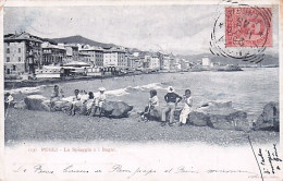Genova - PEGLI - La Spiaggia E I Bagni - 1900 - Genova
