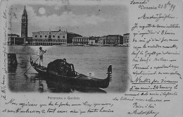 VENEZIA - Panorama E Gondola - 1899 - Venezia (Venedig)