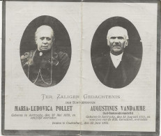 DP. MARIA POLLET En AUGUSTINUS VANDAMME ° AERTRYCKE 1859-1851 + OUDENBURG 1925 - Religion & Esotérisme