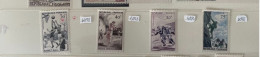FRANCE 1956 - MNH - YT 1072, 1073, 1074, 1075 - 30f 40f 50f 75f - Unused Stamps