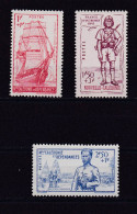 NOUVELLE-CALEDONIE 1941 TIMBRE N°190/92 NEUF** DEFENSE DE L'EMPIRE - Neufs