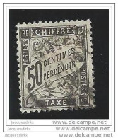 France Taxe N° 20 Noir 50 C - 1859-1959 Afgestempeld