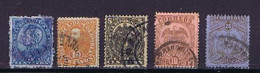 Kolumbien,  Colombia 1886-1891: 5 Diff.  Used, Gestempelt - Colombie