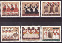 Yugoslavia 1961 - National Costumes - Mi 964-969 - MNH**VF - Nuevos