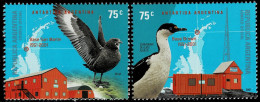ARGENTINA 2001 Mi 2646-2647 BIRDS IN ANTARTICA MINT STAMPS ** - Albatro & Uccelli Marini