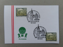 Österreich Pro Juventute - Mit Sonderstempel 5. 10. 1991 Nestelbach Bei Graz, Briefmarken Werbeschau (Nr.1348) - Altri & Non Classificati